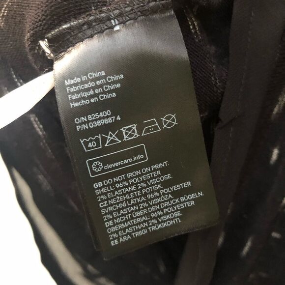 H&M gray black geometric silver design thin knit sweater top blouse girl/14 - Picture 9 of 9